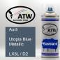 Preview: Audi, Utopia Blue Metallic, LX5L / D2: 400ml Sprühdose, von ATW Autoteile West.